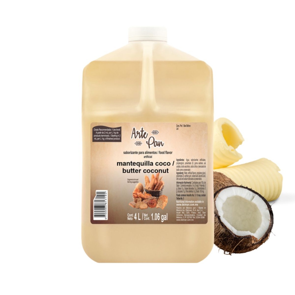 1.06 gal - Butter-Coconut Concentrate  ARTE PAN